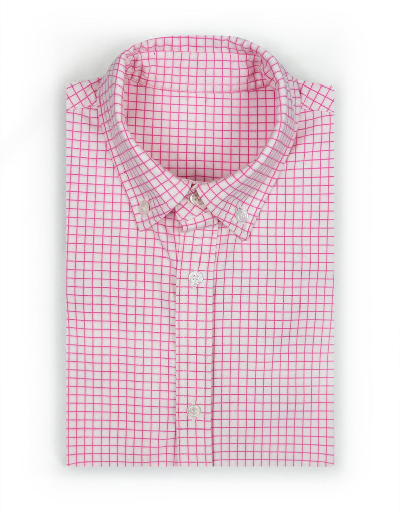 "Watson" - Pink Windowpane: STRETCH