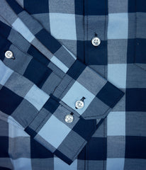 "Gratiot" - Blue Plaid: FEATHERWEIGHT