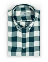 "Henry" - Green & White Check: FEATHERWEIGHT