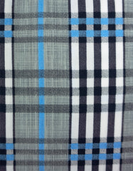 "Linwood" - Blue & Gray Plaid: NO SWEAT