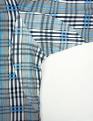 "Linwood" - Blue & Gray Plaid: NO SWEAT