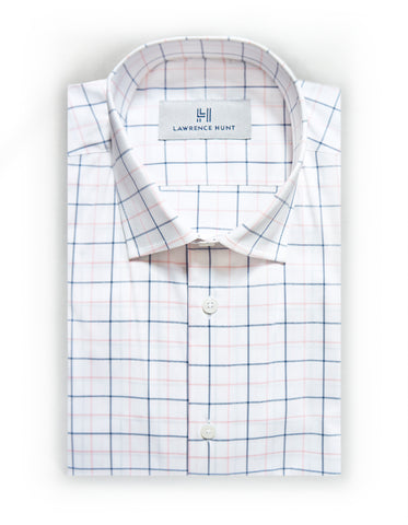 "Pingree" - Blue/Pink Check: NO SWEAT