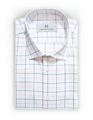 "Pingree" - Blue/Pink Check: NO SWEAT