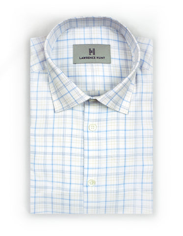 "Clay" - Blue & Yellow Plaid: NO SWEAT