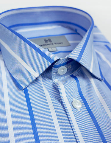"Wilkens" - Blue & White Stripe: NO SWEAT