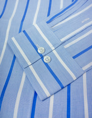 "Wilkens" - Blue & White Stripe: NO SWEAT