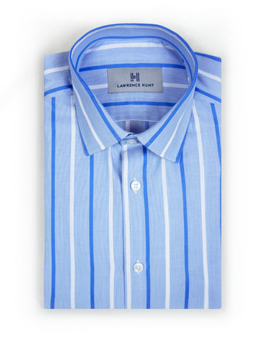 "Wilkens" - Blue & White Stripe: NO SWEAT
