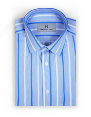 "Wilkens" - Blue & White Stripe: NO SWEAT